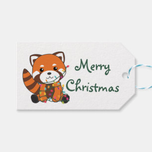 Red Panda Weihnachtsschnee Wintertiere Pandas Tru Geschenkanhänger