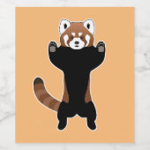 Red Panda  Weinetikett (Einzelnes Label)