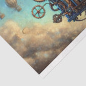 Red Panda Whimsical Steampunk Adventure Decoupage Seidenpapier (Ausschnitt)