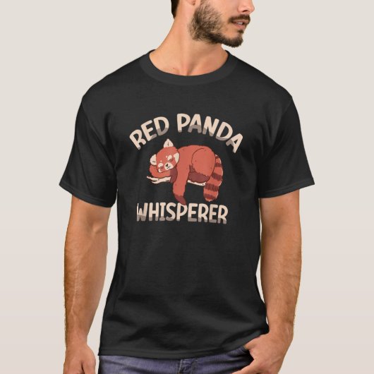Red Panda Whisperer Zookeeper Zoogoer Wildlife T-Shirt (Vorderseite)