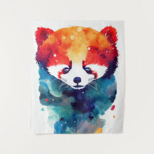 Red Panda Wild Nature Animal Color Malerei Wandteppich