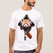 Red Panda with zipper T-Shirt (Vorderseite)
