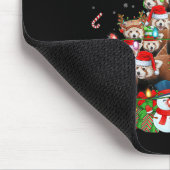 Red Panda Xmas Lighting Tree Santa Red Panda Chris Mousepad (Ecke)