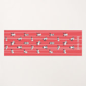 Red Panda Yoga Mat Custom Name Same on Both Sides Yogamatte (Vorderseite (Horizontal))
