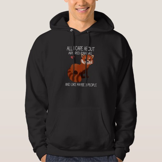 Red Panda Zitat Niedlich Cool Red Panda Hoodie (Vorderseite)