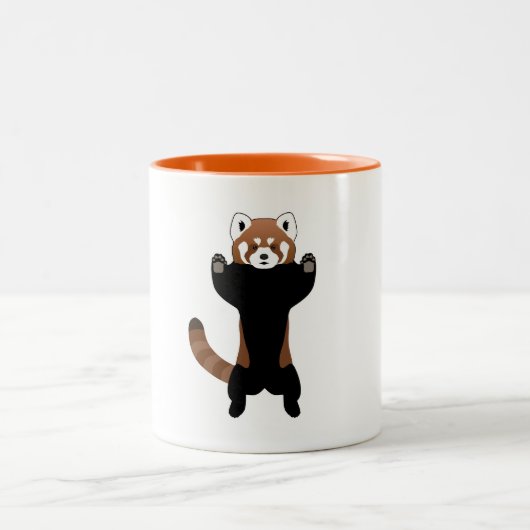 Red Panda Zweifarbige Tasse (Mittel)