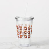 Red Pandas Acryltrinkbecher (Rückseite)