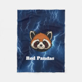 Red Pandas Custom Fleece Blanket (Vorderseite)