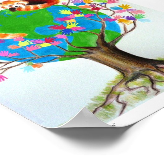 "Red Pandas Gerettet" Poster (Ecke)