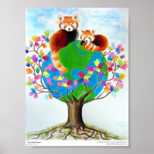 "Red Pandas Gerettet" Poster (Vorne)