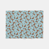 Red Pandas in Blue Fleecedecke (Vorderseite (Horizontal))