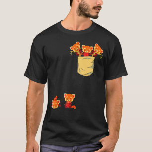 Red Pandas in Pocket Phantastischen Niedlichen Pan T-Shirt