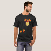 Red Pandas in Pocket Phantastischen Niedlichen Pan T-Shirt (Vorne ganz)