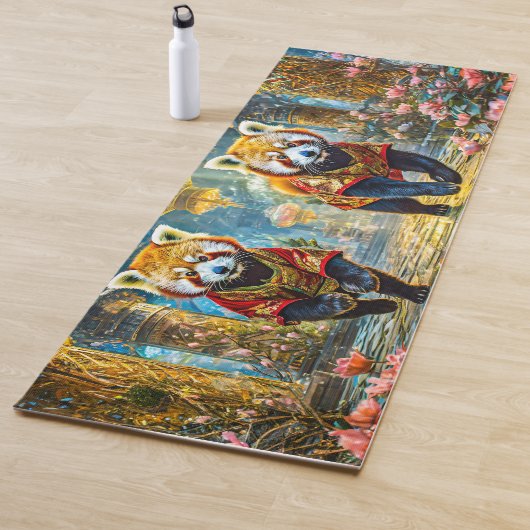 Red Pandas Jade Palace Design von Rich AMeN Gill Yogamatte (Beispiel)
