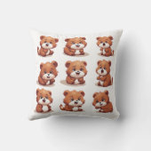 Red Pandas Kissen (Rückseite)