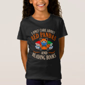 Red Pandas Reading Books Niedlich Pet Animal Panda T-Shirt (Vorderseite)