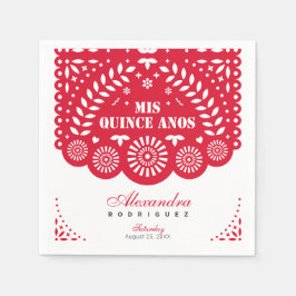 Red Papel Picado Mis Quince Años Serviette