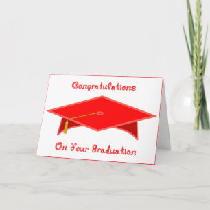 Red Paper Hat oder Card-Printable Graduierungspack Karte
