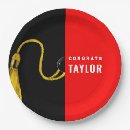 Red Paper-Teller der Graduierungspartei Pappteller