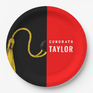 Red Paper-Teller der Graduierungspartei Pappteller