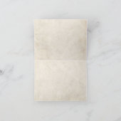 Red Parchment Vielen Dank Dankeskarte (Innenseite)