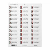 Red Parisian Damask Eiffel Tower (Vorne)
