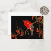 Red Parrot Fine Art Mitteilungskarte (Vorderseite/Rückseite Beispiel)
