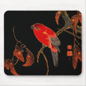 Red Parrot Fine Art Mousepad (Vorne)