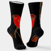 Red Parrot Fine Art Socken (Gewinkelt)