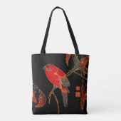 Red Parrot Fine Art Tasche (Rückseite)