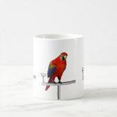 Red Parrot Scarlet Macaw Kaffeetasse (Mittel)