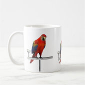 Red Parrot Scarlet Macaw Kaffeetasse (Links)