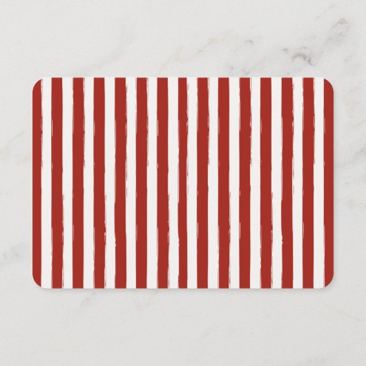 Red Pasta Holy Cannoli Italian Birthday Details Begleitkarte (Rückseite)