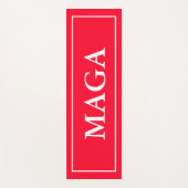 Red Patriotic MAGA Yoga Mat Yogamatte (Vorderseite)