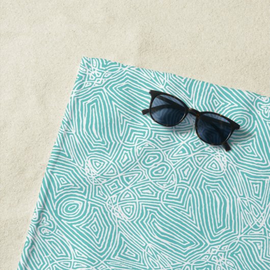 Red Pattern Beach Handtuch (Beispiel)