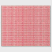 Red Pattern Hmong Wrapping Paper Geschenkpapier (Flach)