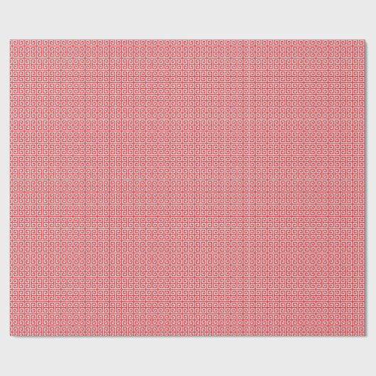 Red Pattern Hmong Wrapping Paper Geschenkpapier (Flach)