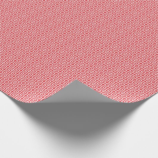 Red Pattern Hmong Wrapping Paper Geschenkpapier (Ecke)