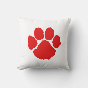 Red Paw Coffee Kissen