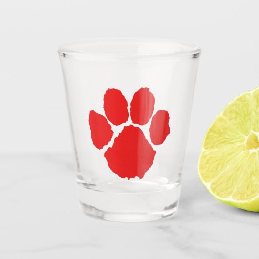 Red Paw Coffee Schnapsglas (Vorderseite)