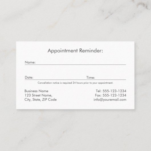 Red Paw Hund Walking Haustier Sitzen Vet Ernennung Terminkarte (Rückseite)