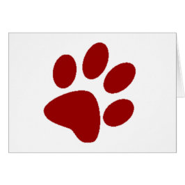 Red Paw Print