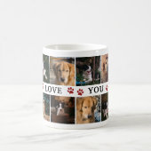 Red Paws Wir Liebe Sie Vater Foto Collage Kaffeetasse (Mittel)