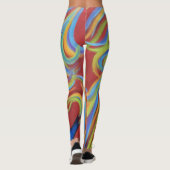 Red Peacock Leggings (Rückseite)