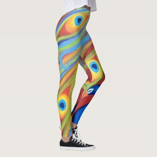 Red Peacock Leggings (Rechts)