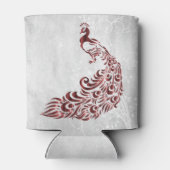 Red Peacock Personalisiert Can Cooler Dosenkühler (Rückseite)