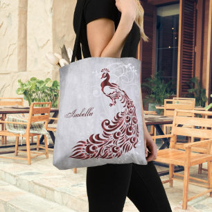 Red Peacock Personalisiert Totbeutel Tasche