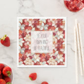 Red Pearl Peach Blume Serviette (Beispiel)