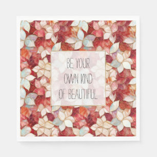 Red Pearl Peach Blume Serviette