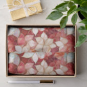 Red Pearl Peach Floral Seidenpapier (Geschenk)